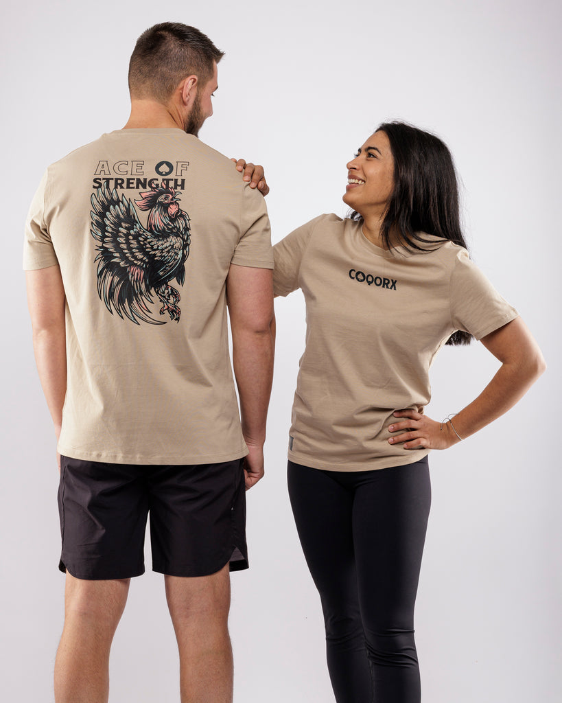 T-shirt ACE OF STRENGTH – homme et femme – tenue unisexe COQORX pour entraînement fonctionnel